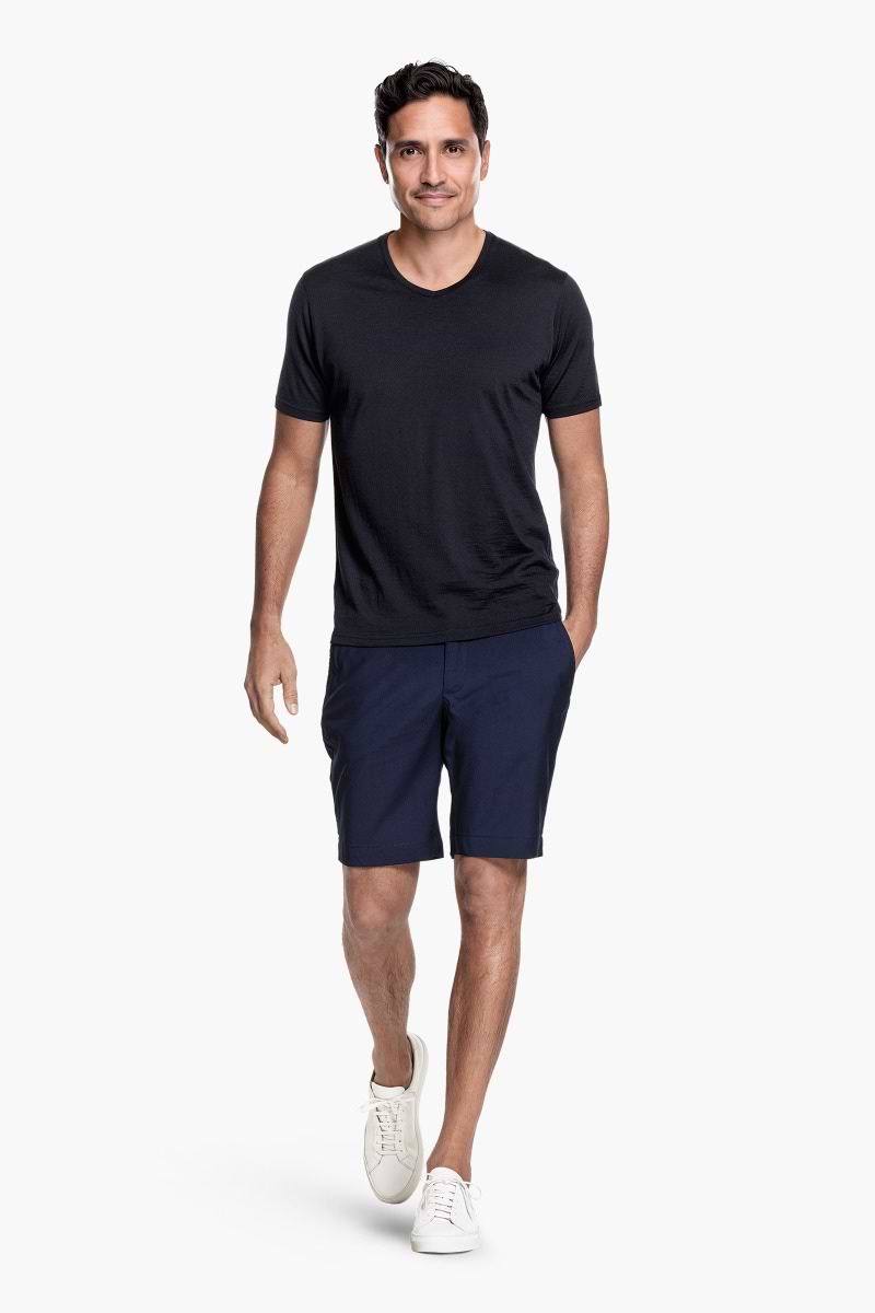 Shirt V-Neck Very Dark Navy