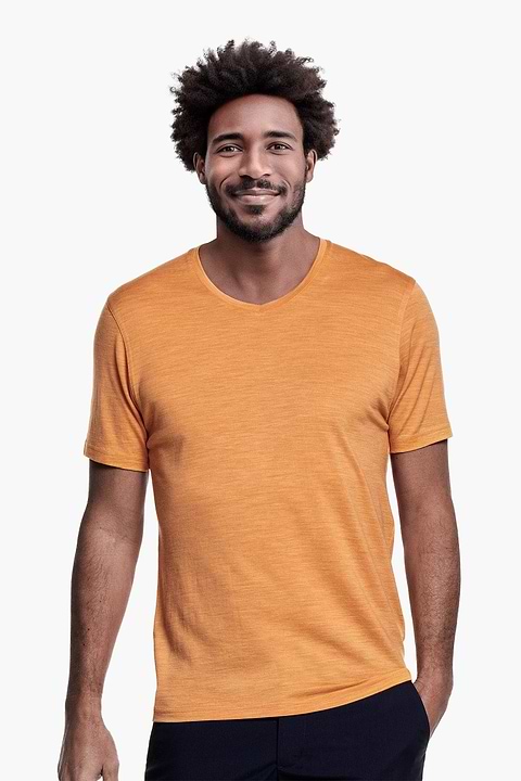 Shirt V-Neck Wild Peach - Base Image