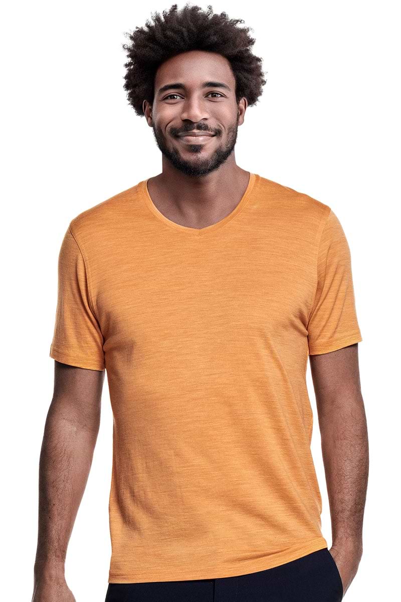 Shirt V-Neck Wild Peach