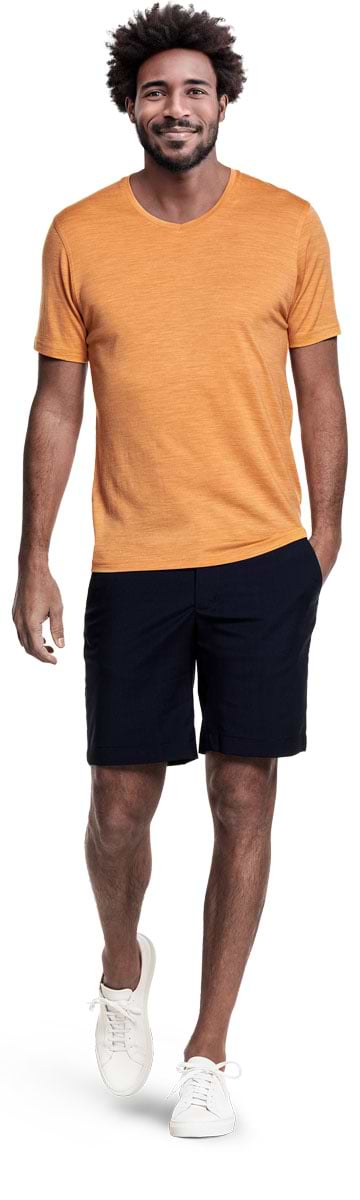 Shirt V-Neck Wild Peach