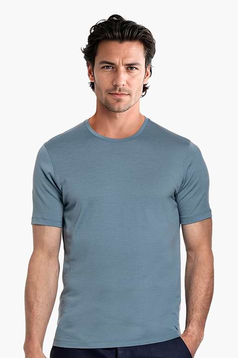 Joe Shirt Round Neck Parachute Blue - Base Image