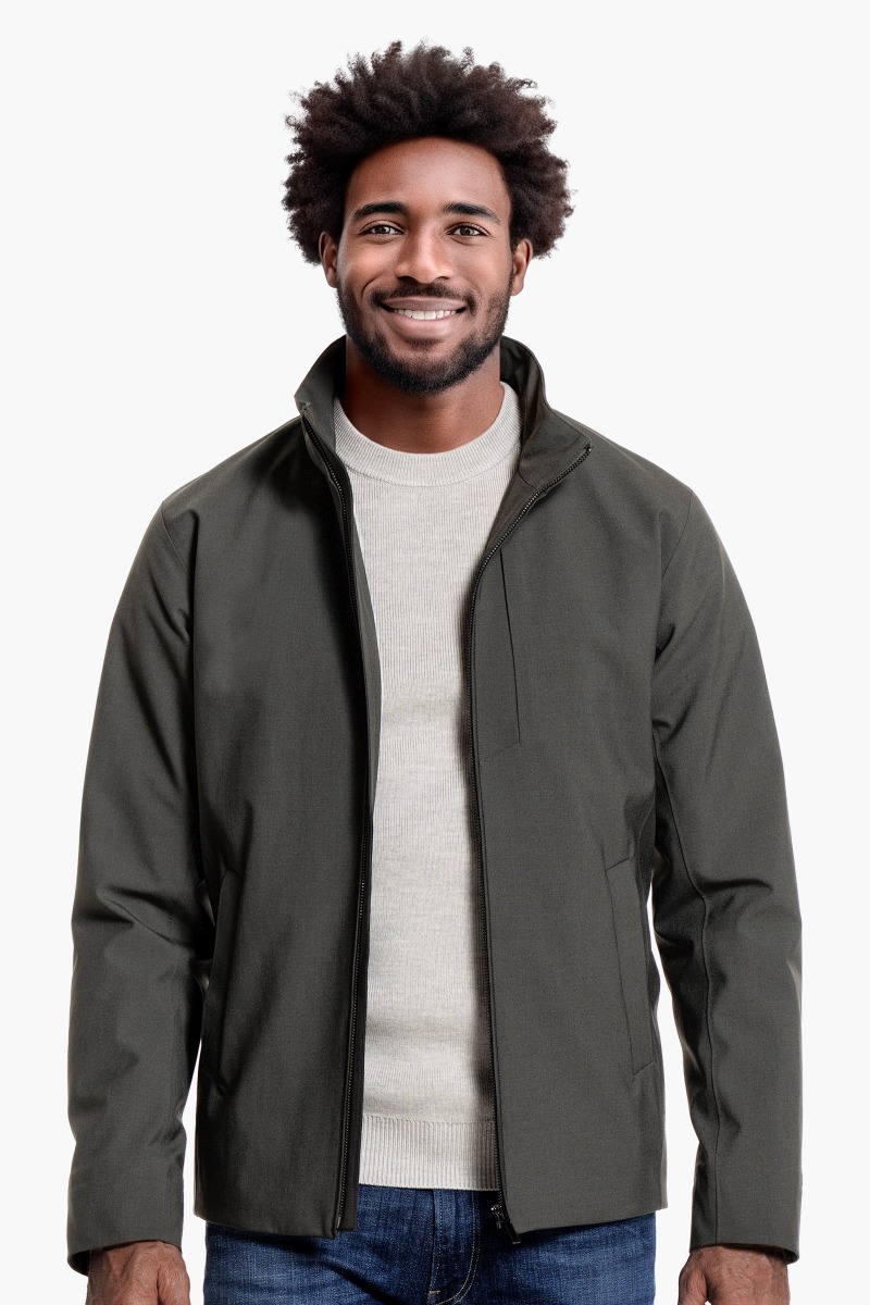 Parka Short Kaki Grey