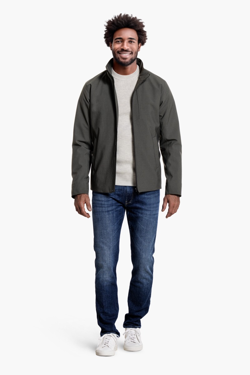 Parka Short Kaki Grey