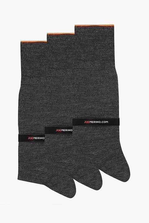 Joe Sock Fine Antra Grey 3-Pack - Base Image