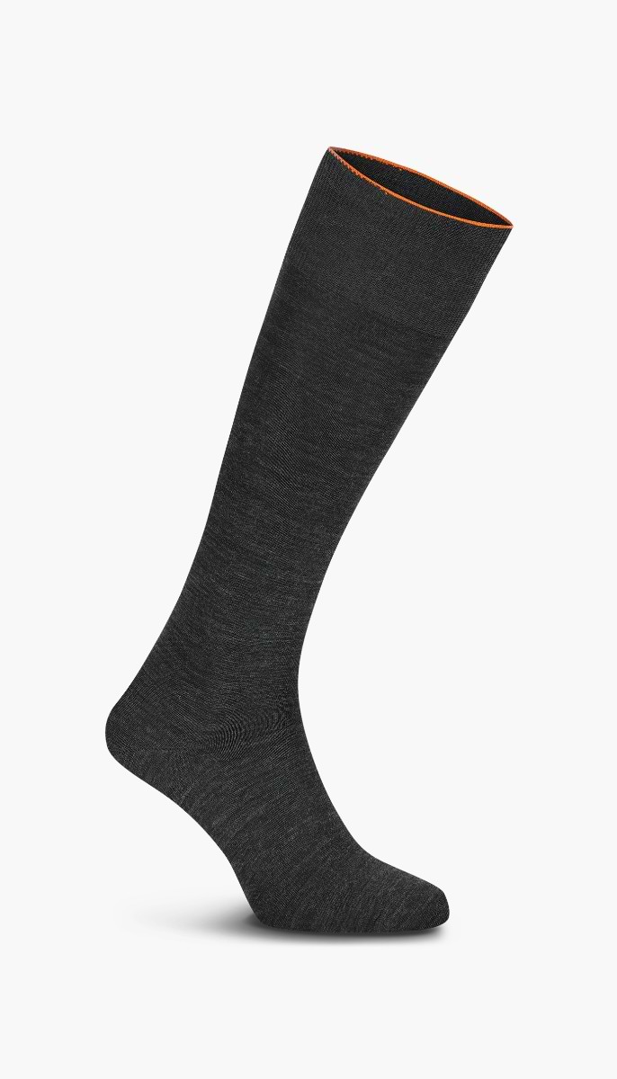 Sock Fine Extra Long Antra Grey 2 Pack