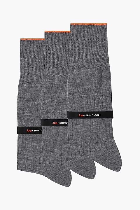 Joe Sock Rib Harvard Grey 3-Pack - Base Image
