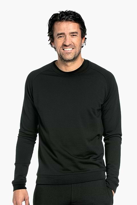 Joe Sweatshirt Deep Black - Base Image