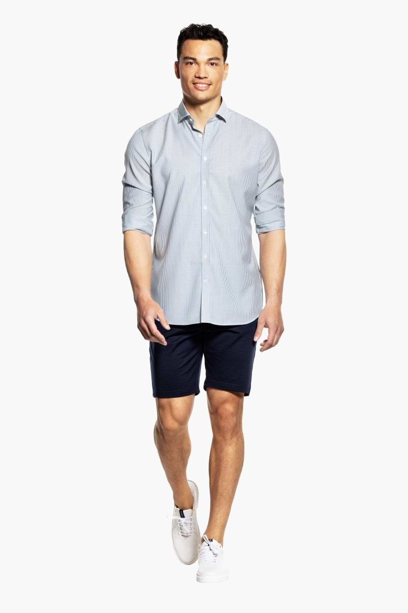 Joe Sweatshorts Extra Long Navy Blue