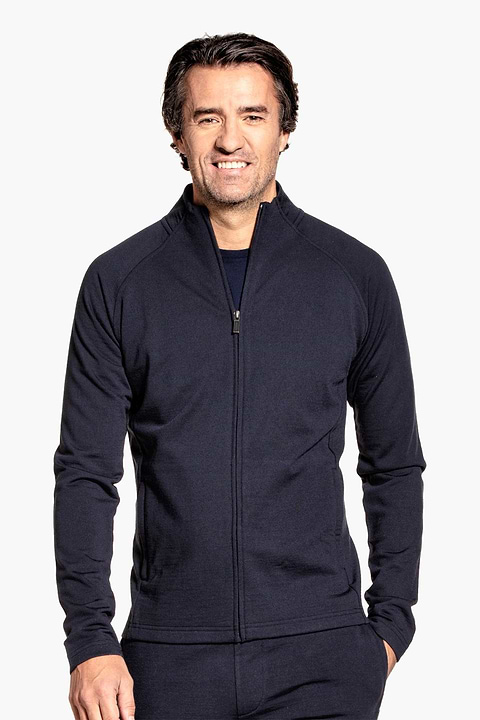 Joe Sweatvest Blue Grey - Base Image