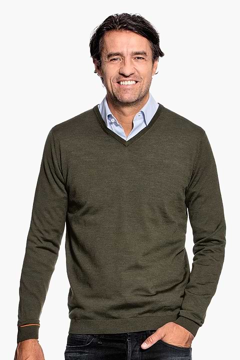 Joe V-neck Army Classic - Base Image