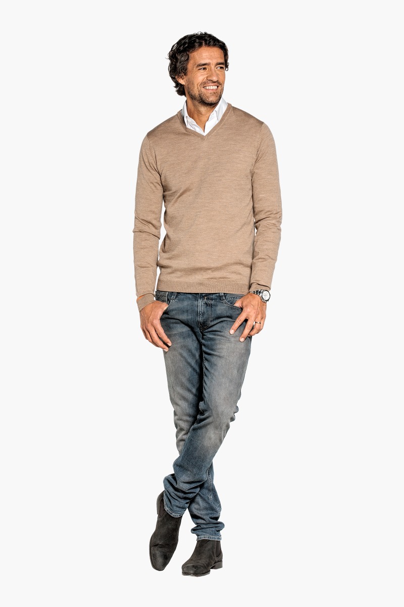 Joe V-Neck Caramel