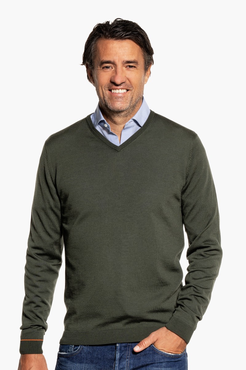 Joe V-Neck Classy Moss