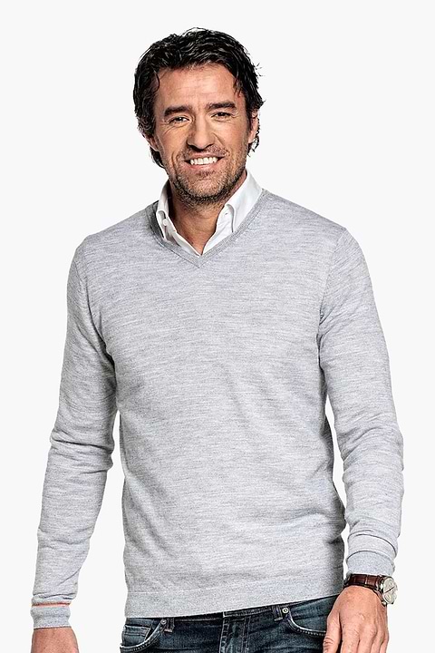 Joe V-Neck Clear Grey - Base Image