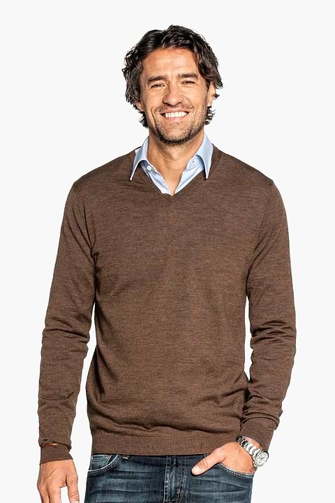 Joe V-Neck Clear Tabac - Base Image