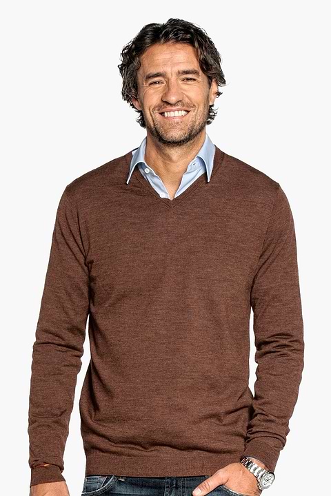 Joe V-Neck Clear Tabac - Base Image