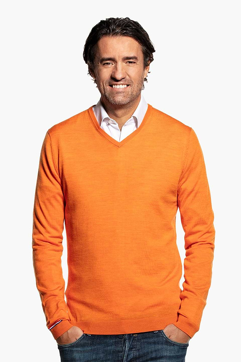 Joe V-neck Dutch Orange - Base Image
