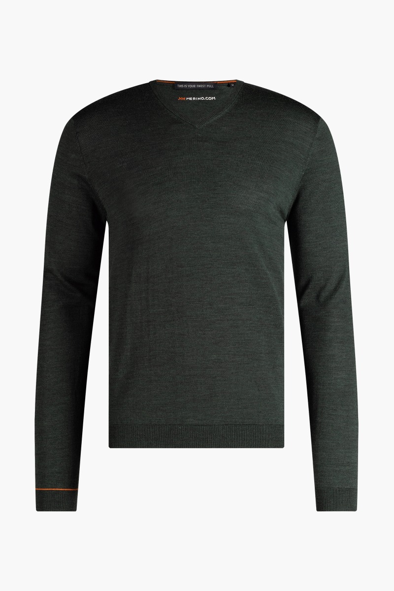 Joe V-neck Extra Long British Green