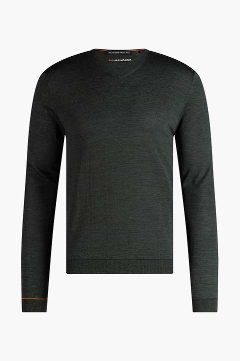 Joe V-neck Extra Long British Green - Base Image
