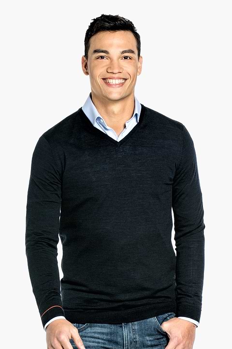 Joe V-neck Extra Long True Navy - Base Image