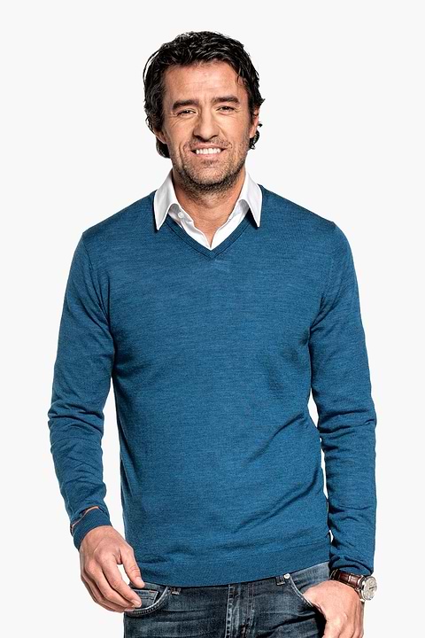 Joe V-Neck Federal Blue - Base Image