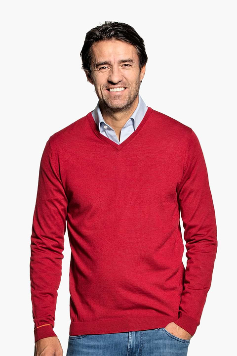 Joe V-Neck Firefighter Red - Base Image