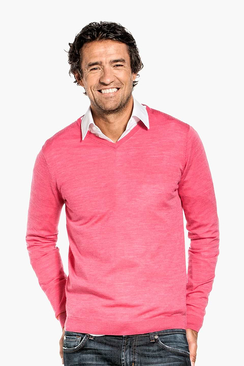 Joe V-Neck Ibiza Pink - Base Image