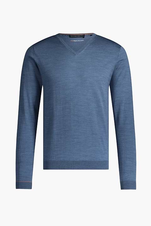 Joe V-Neck Jeans Blue - Base Image