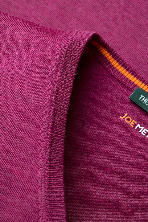 Joe V-Neck Juicy Raspberry - Base Image