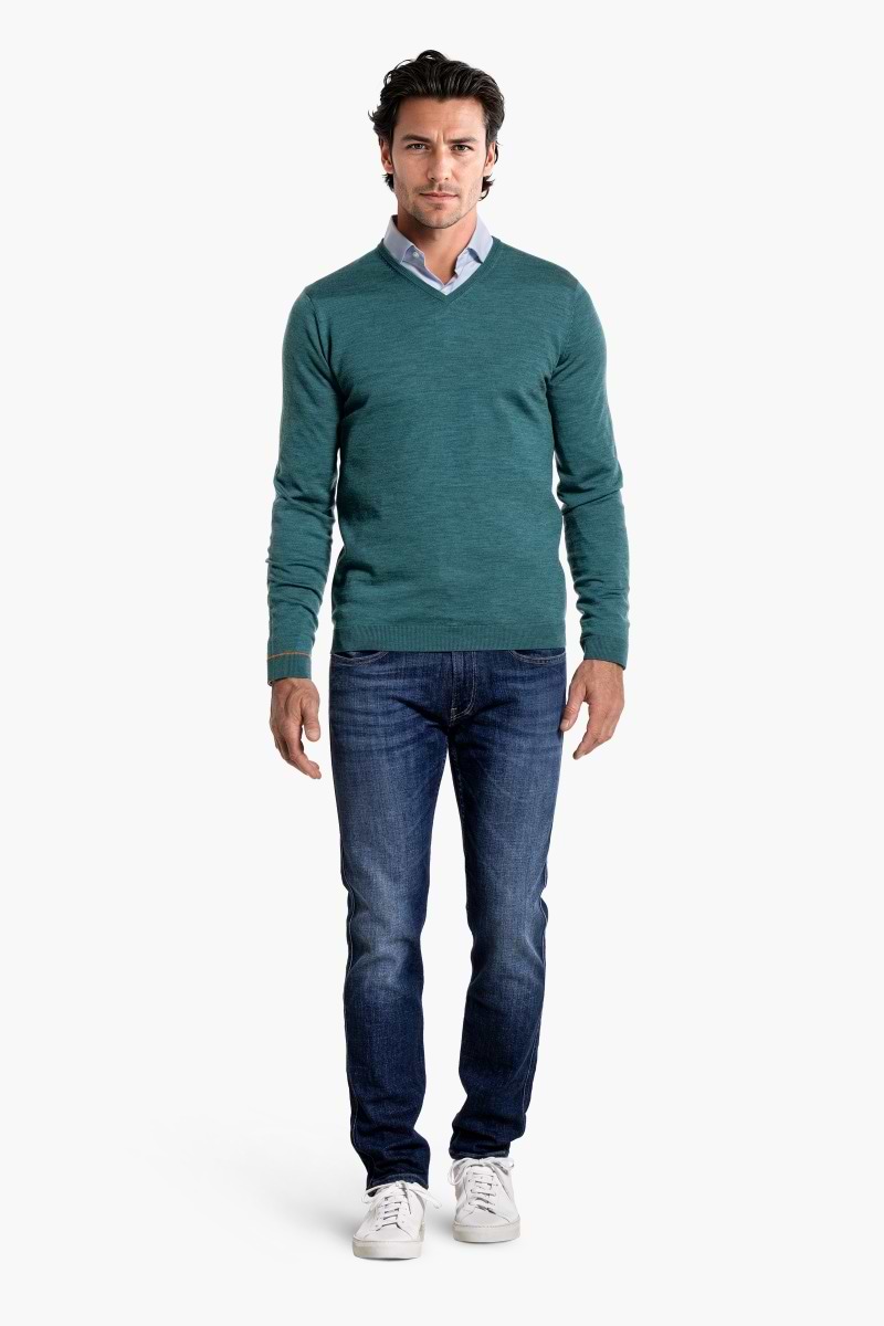 V-Neck Kingfisher Petrol