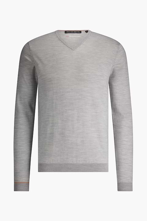 V-Neck Limestone Grey - Base Image