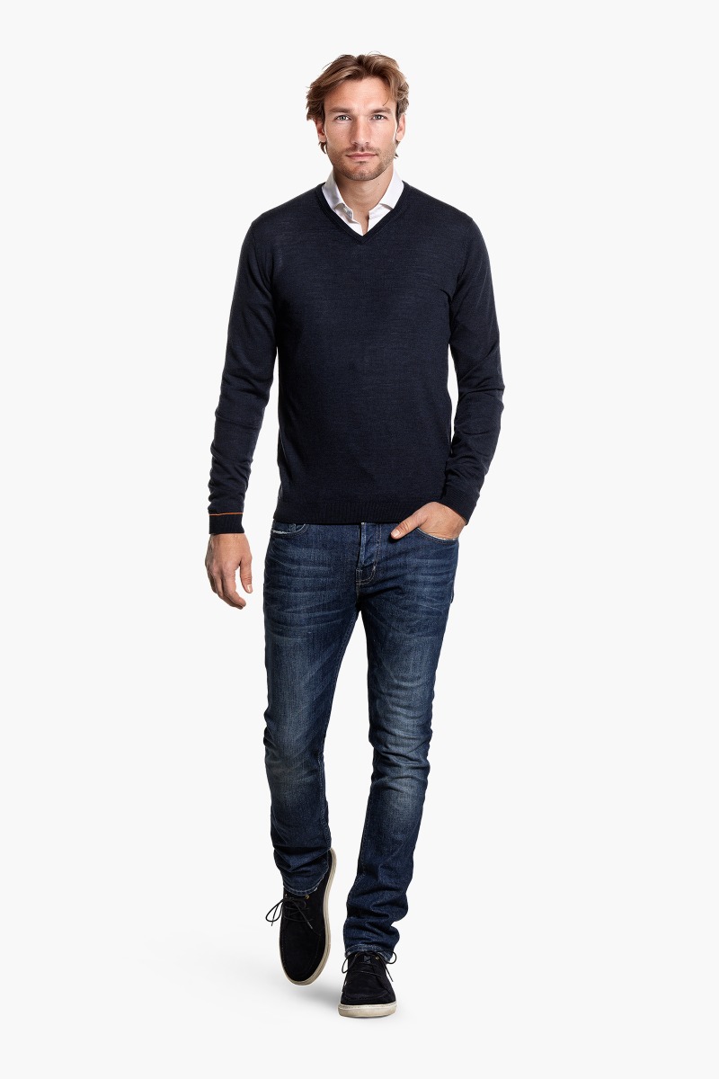 Joe V-Neck True Navy