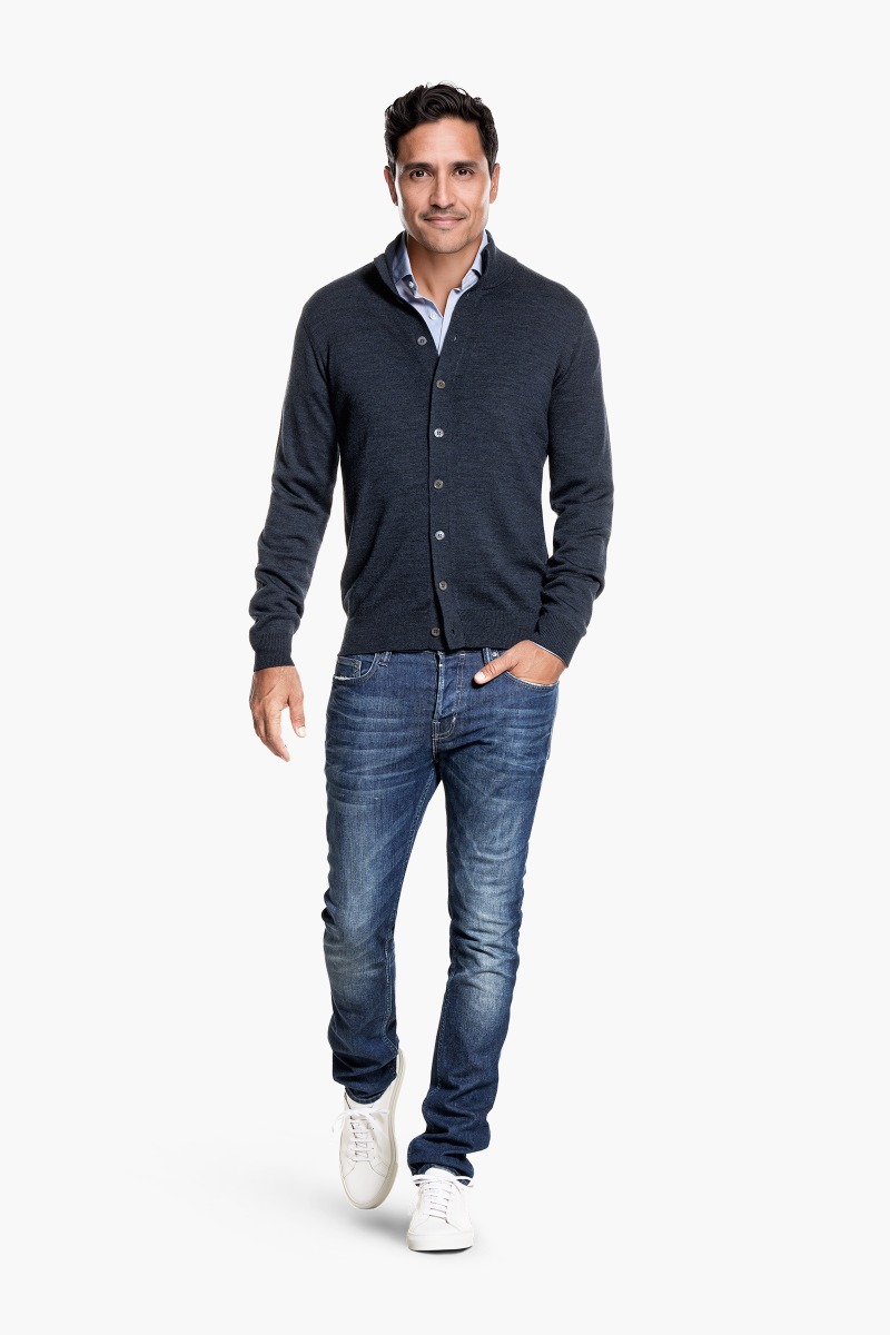 Vest Button Easy Fit Blue Whale