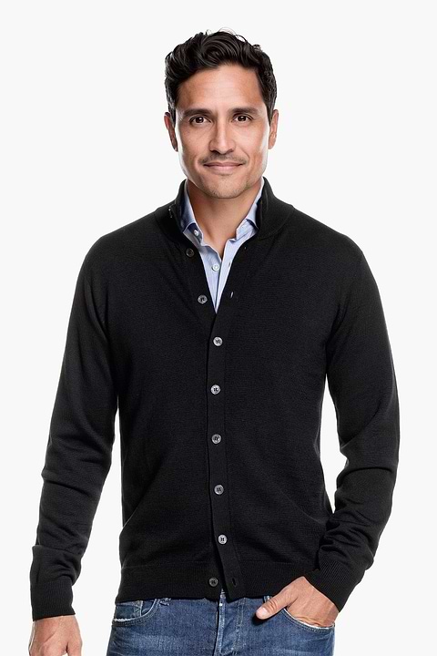 Vest Button 3D Deep Black - Base Image