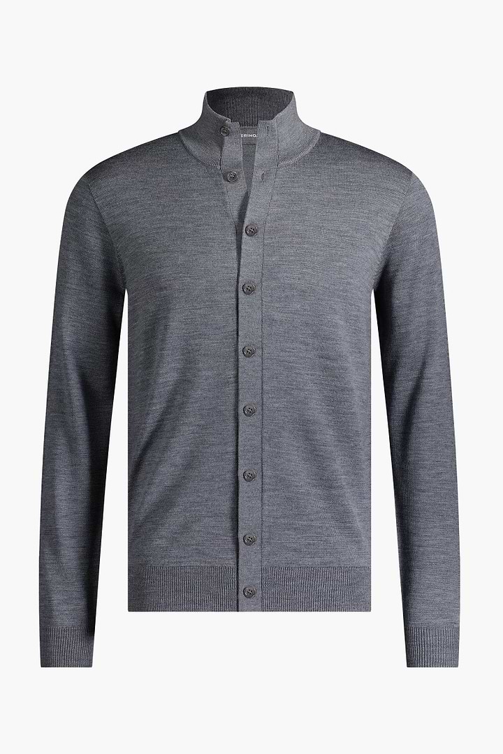Vest Button Easy Fit Harvard Grey - Base Image