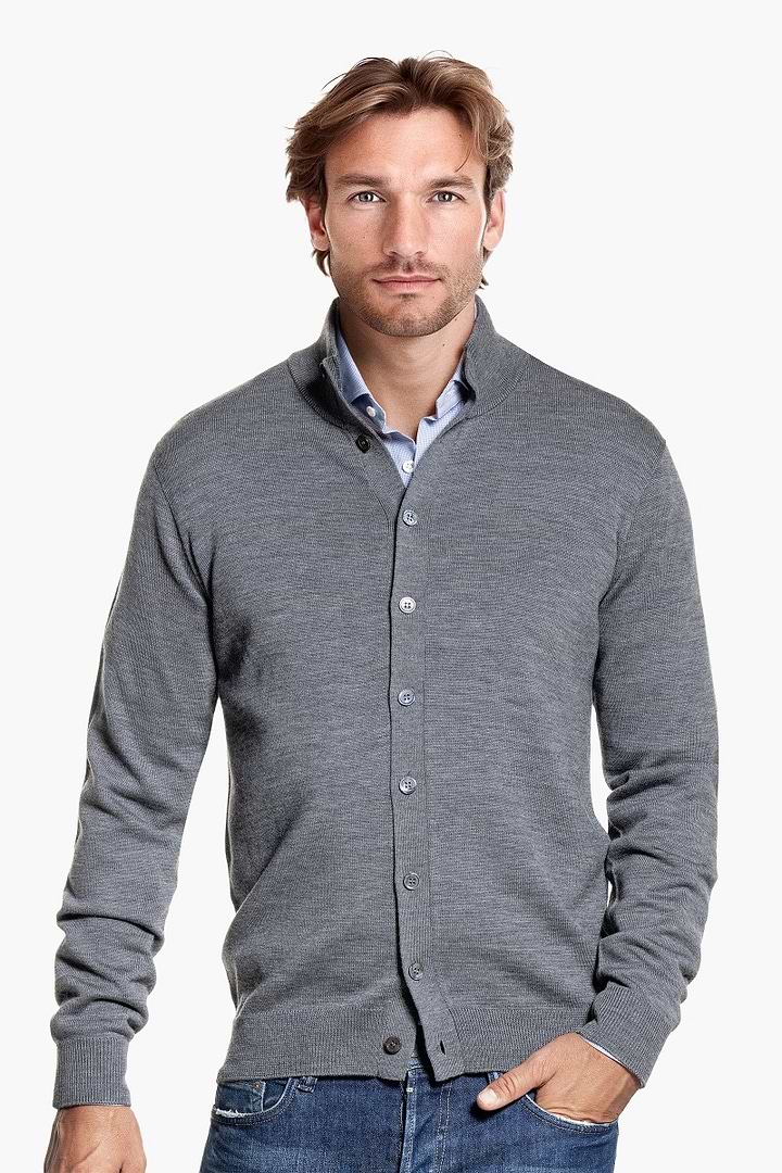 Vest Button Easy Fit Harvard Grey - Base Image