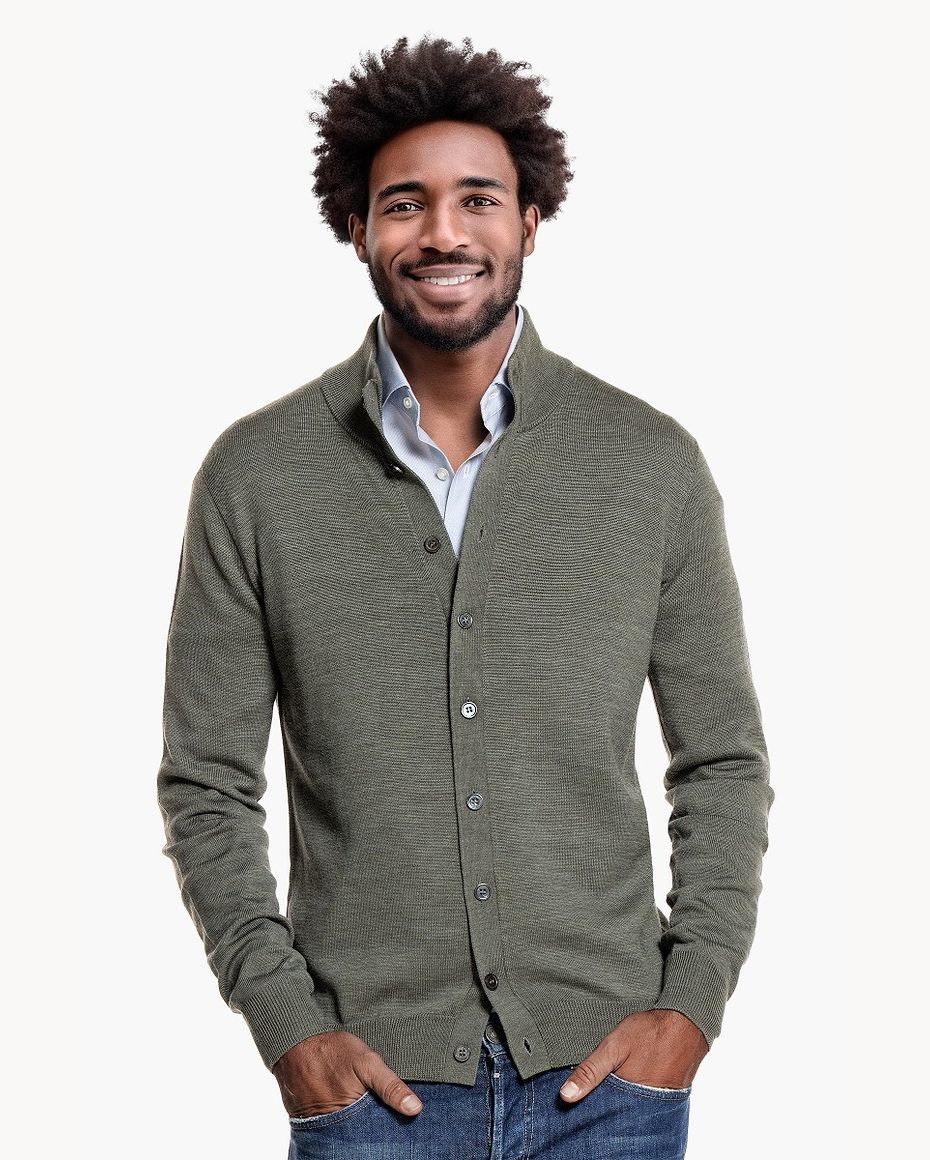 Vest Button Easy Fit Million Dollar Green