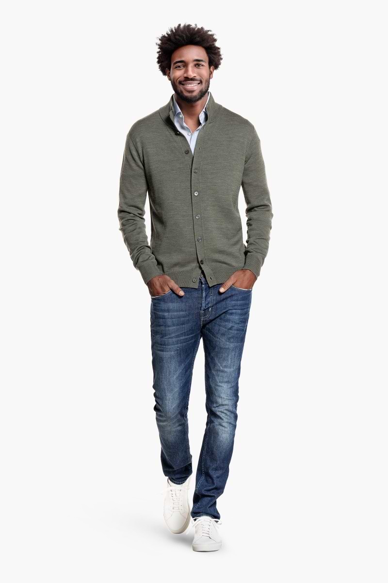 Vest Button 3D Million Dollar Green