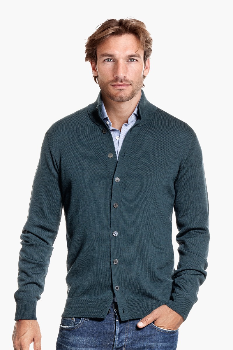 Vest Button Easy Fit Proud Peacock