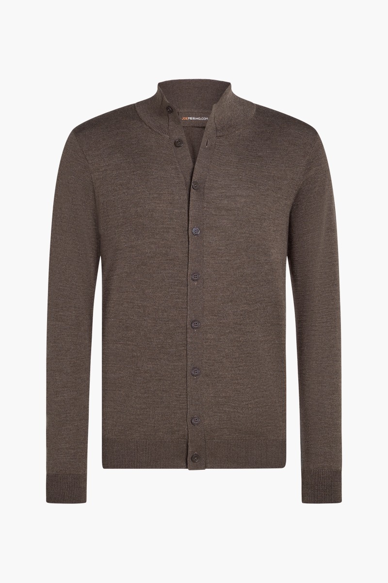 Vest Button 3D Tobacco Brown