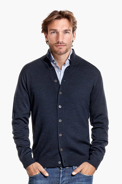 Vest Button 3D True Navy - Base Image