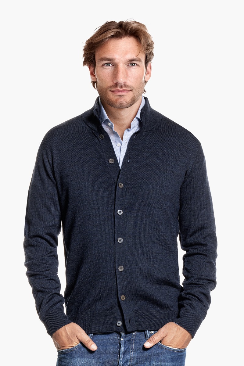 Vest Button Easy Fit True Navy