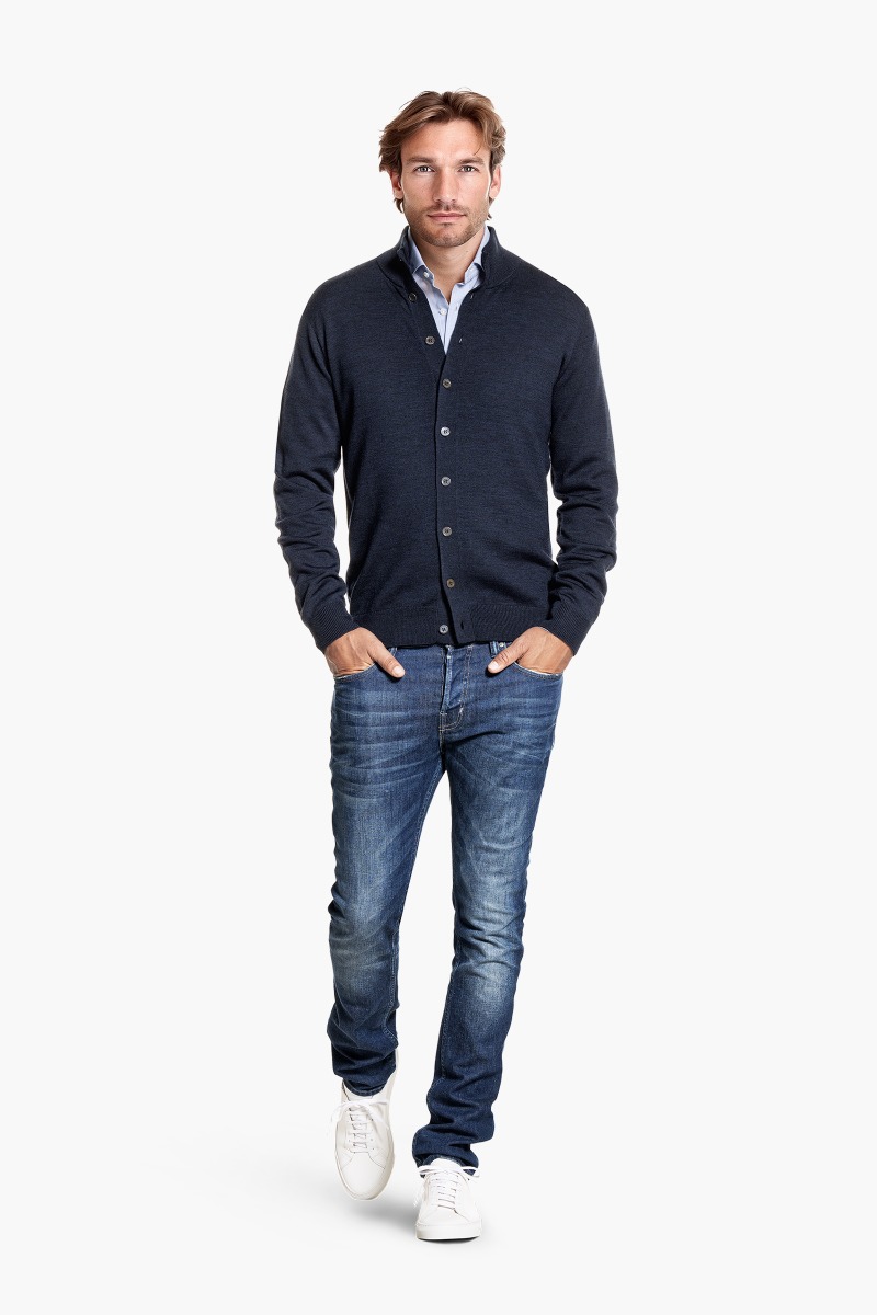 Vest Button 3D True Navy