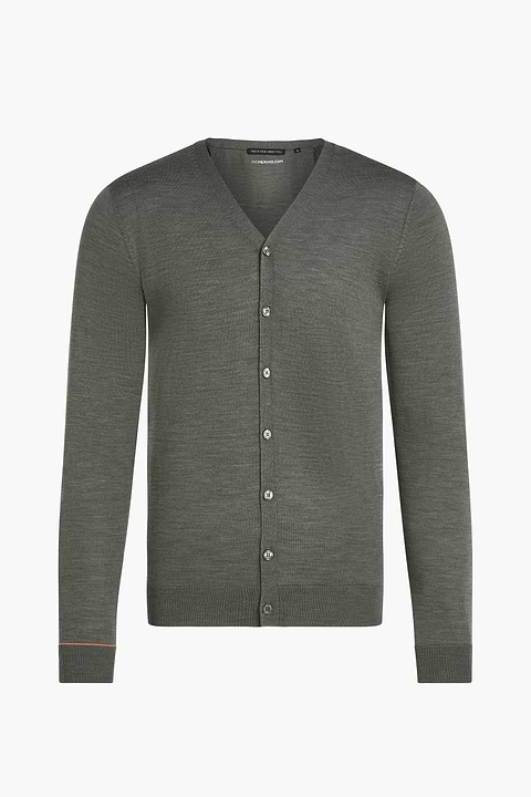 Veste manteau homme GIMO'S gris cuir agneau laine fermeture éclair Veste manteau homme GIMO'S gris cuir agneau laine fermeture éclair