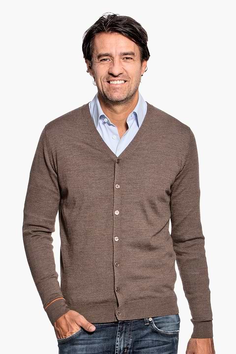Suède Lederen Look Vest CXFOVIOVA Heren Vest V-hals - Suède Lederen Vest Met 5 Knopen | Regular Fit Voor Bruiloft Of Casual Retro Suède Leren Vest 5 Knopen