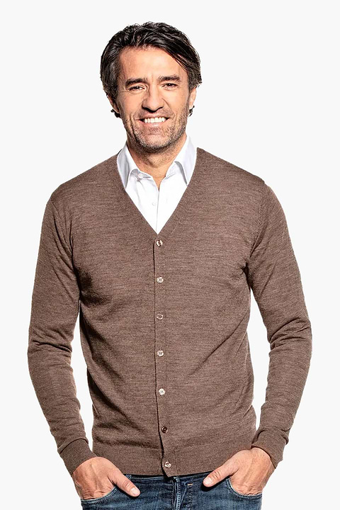 Joe Vest Undyed Brown - Base Image