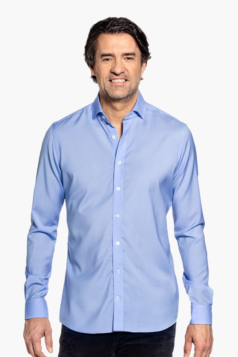 Joe Woven Shirt Chambray Light Blue