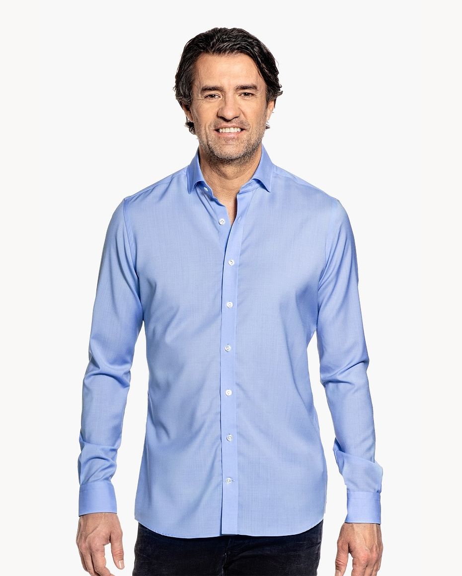 Joe Woven Shirt Chambray Light Blue