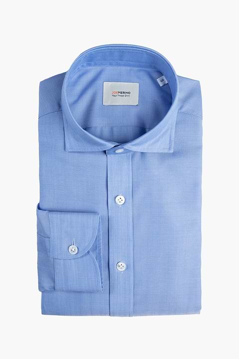 Joe Woven Shirt Chambray Light Blue - Base Image