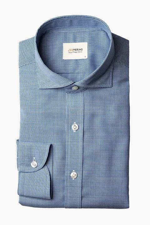 Joe Woven Shirt Houndstooth Jeans Blue - Base Image