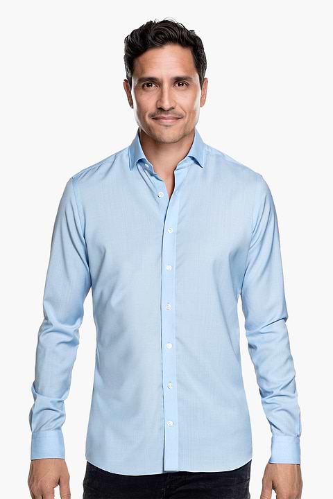 Joe Woven Shirt Light Blue - Base Image